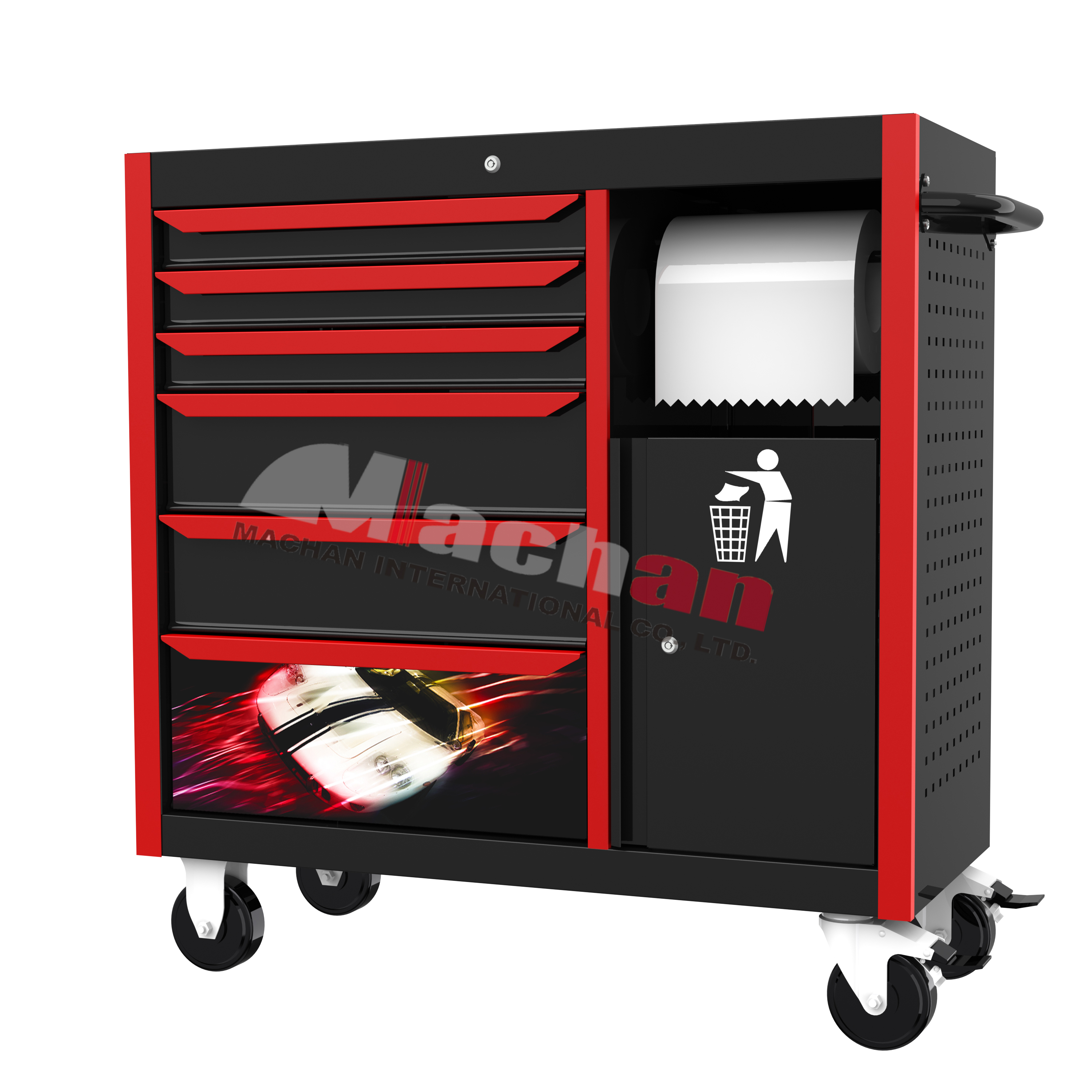 42inch 6 drawer trolley