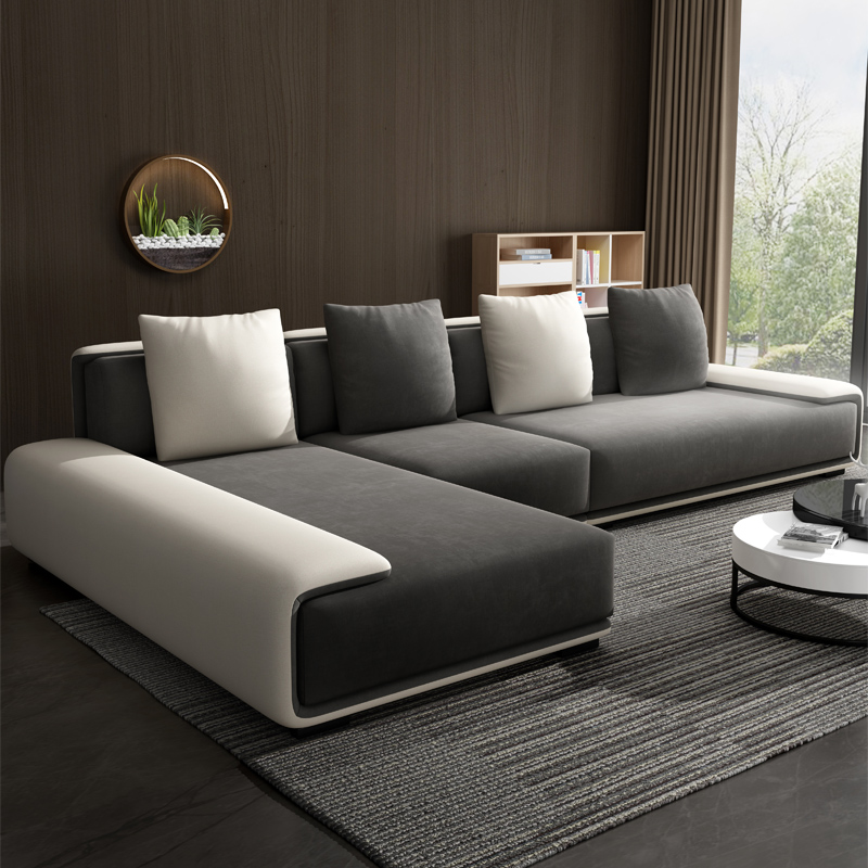 2020 New Design Living Room Furniture Combination L Shape Sofa