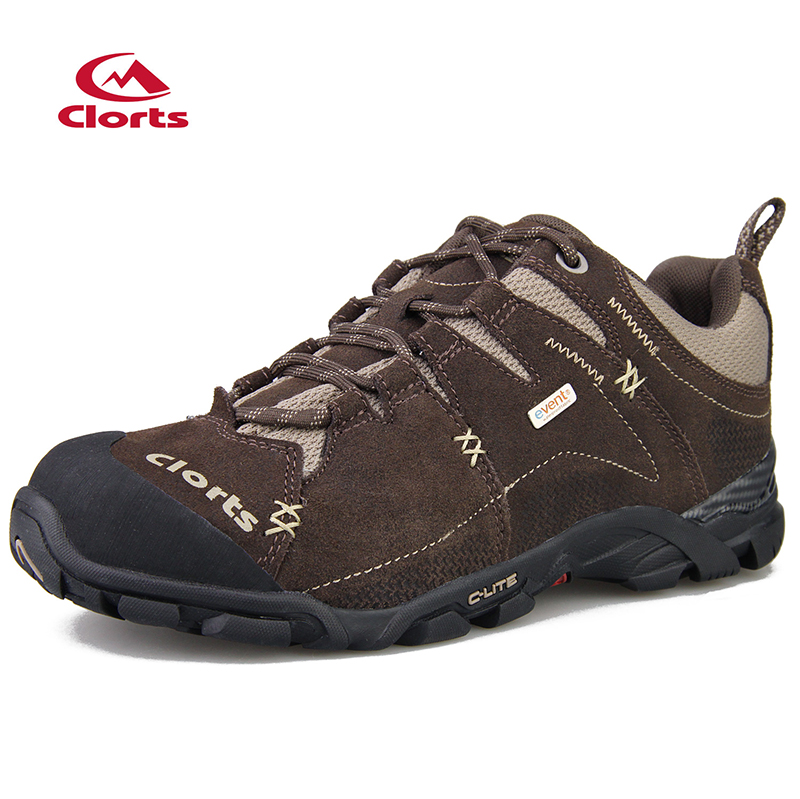 CLORTS Nubuck Leather Event Waterproof Rubber Outsole Trekking Shoes