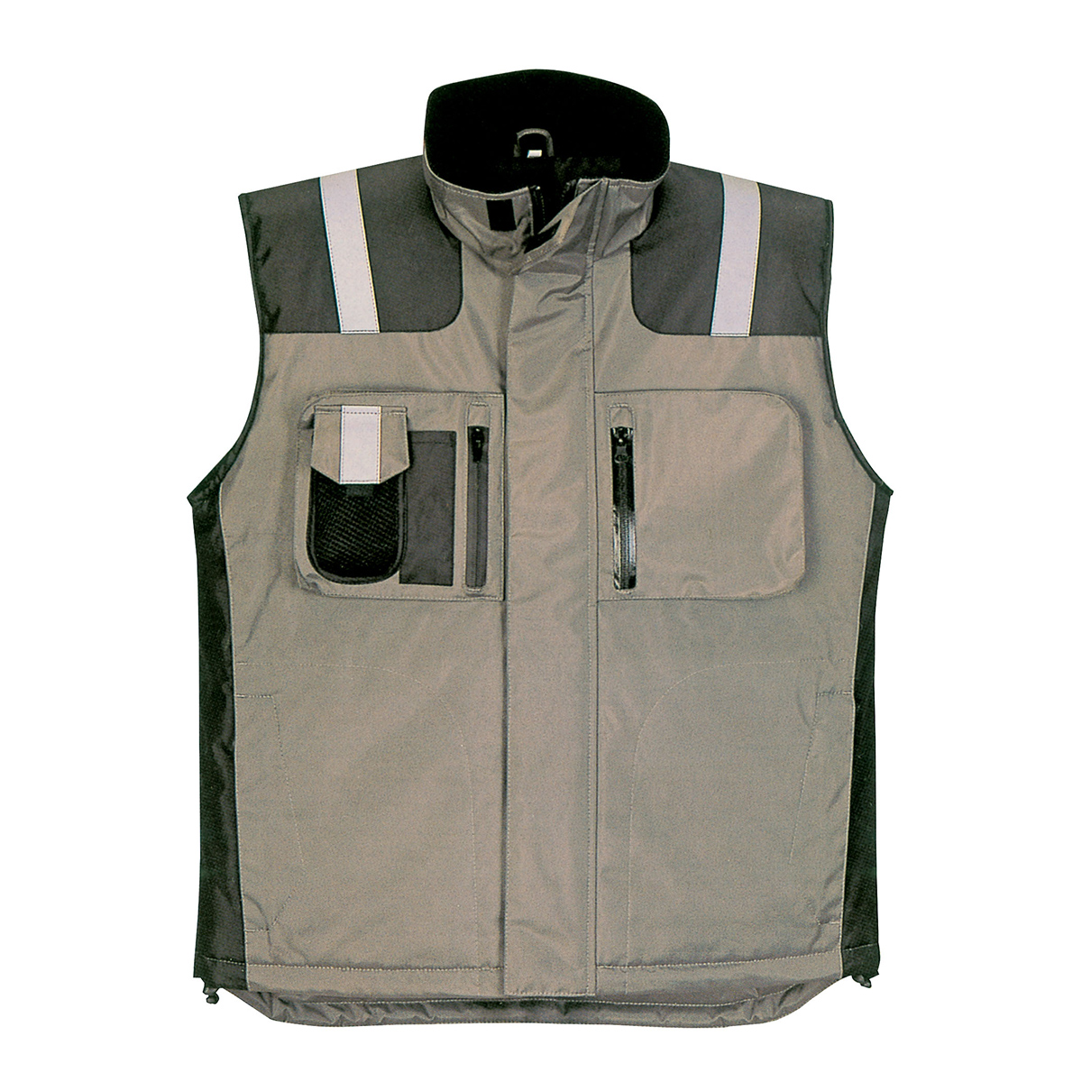 Men Adult Winter Quilted Sleeveless Slim Multi pocket Vest apparel