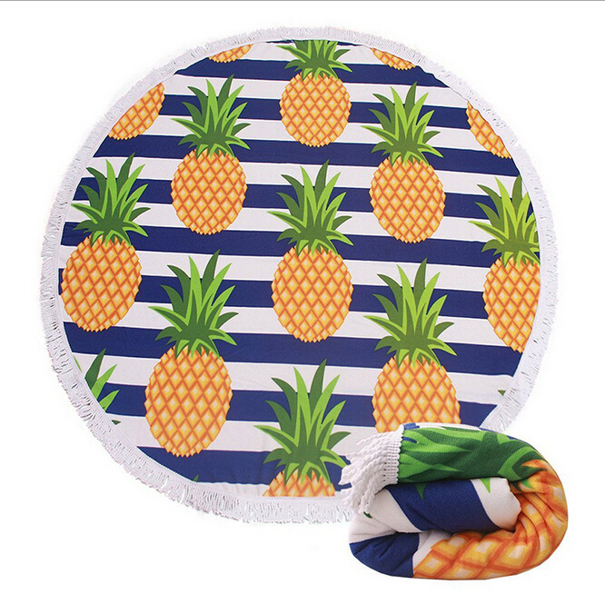 Round beach towel