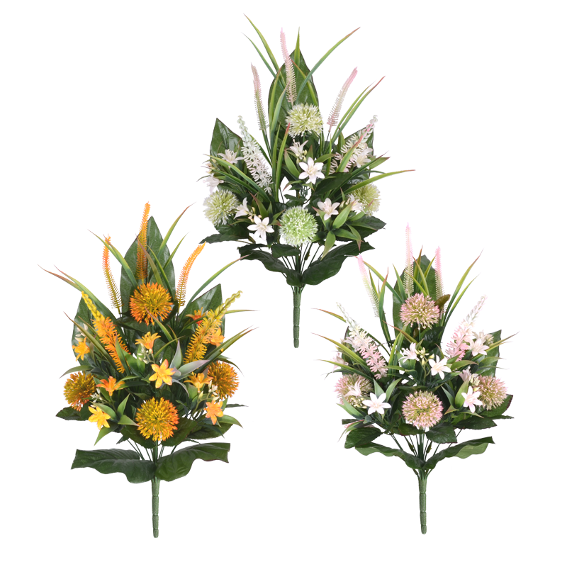 14125138 plastic flower bush X 14 artificial flower bush