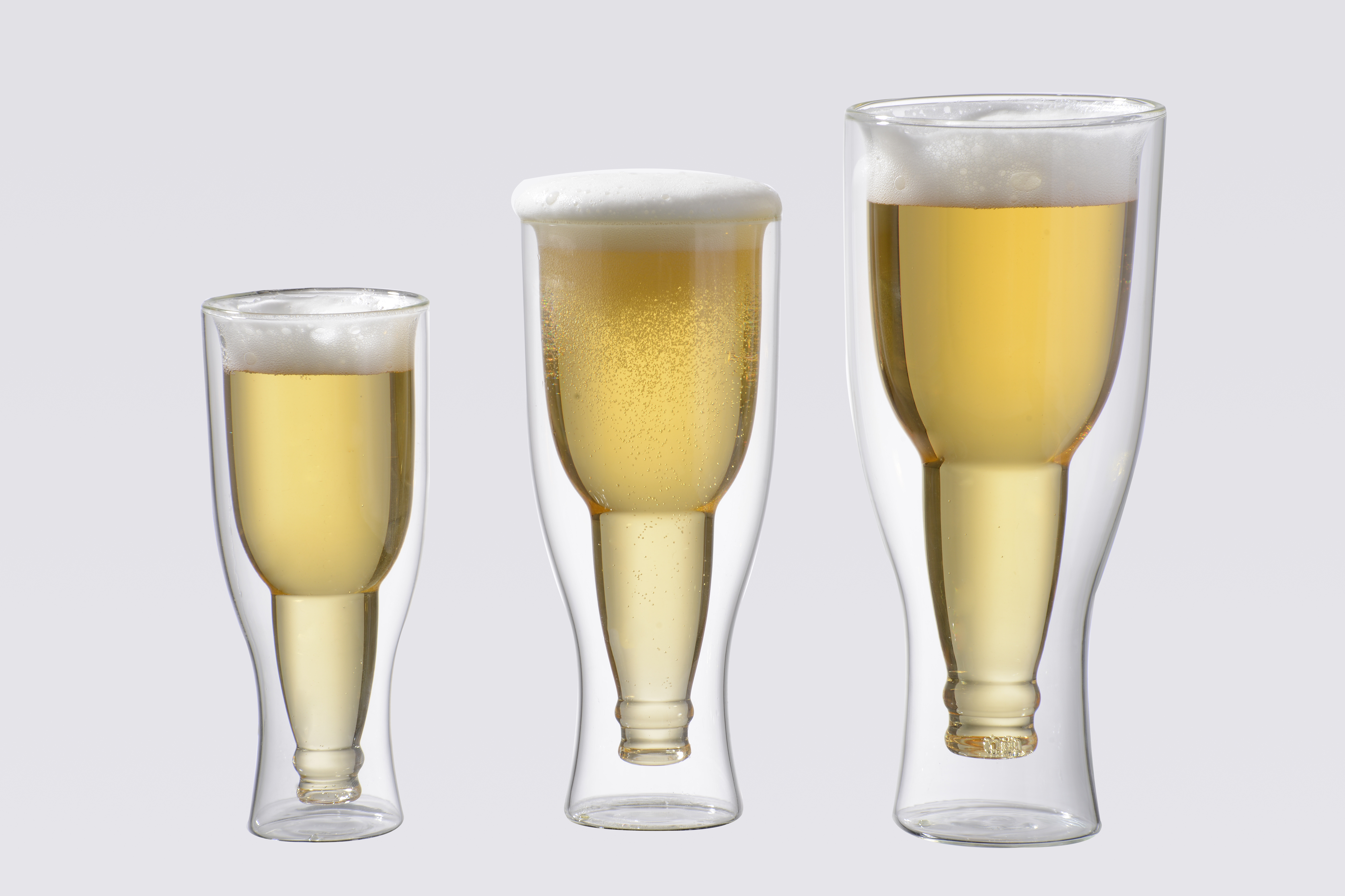 Double wall beer glass