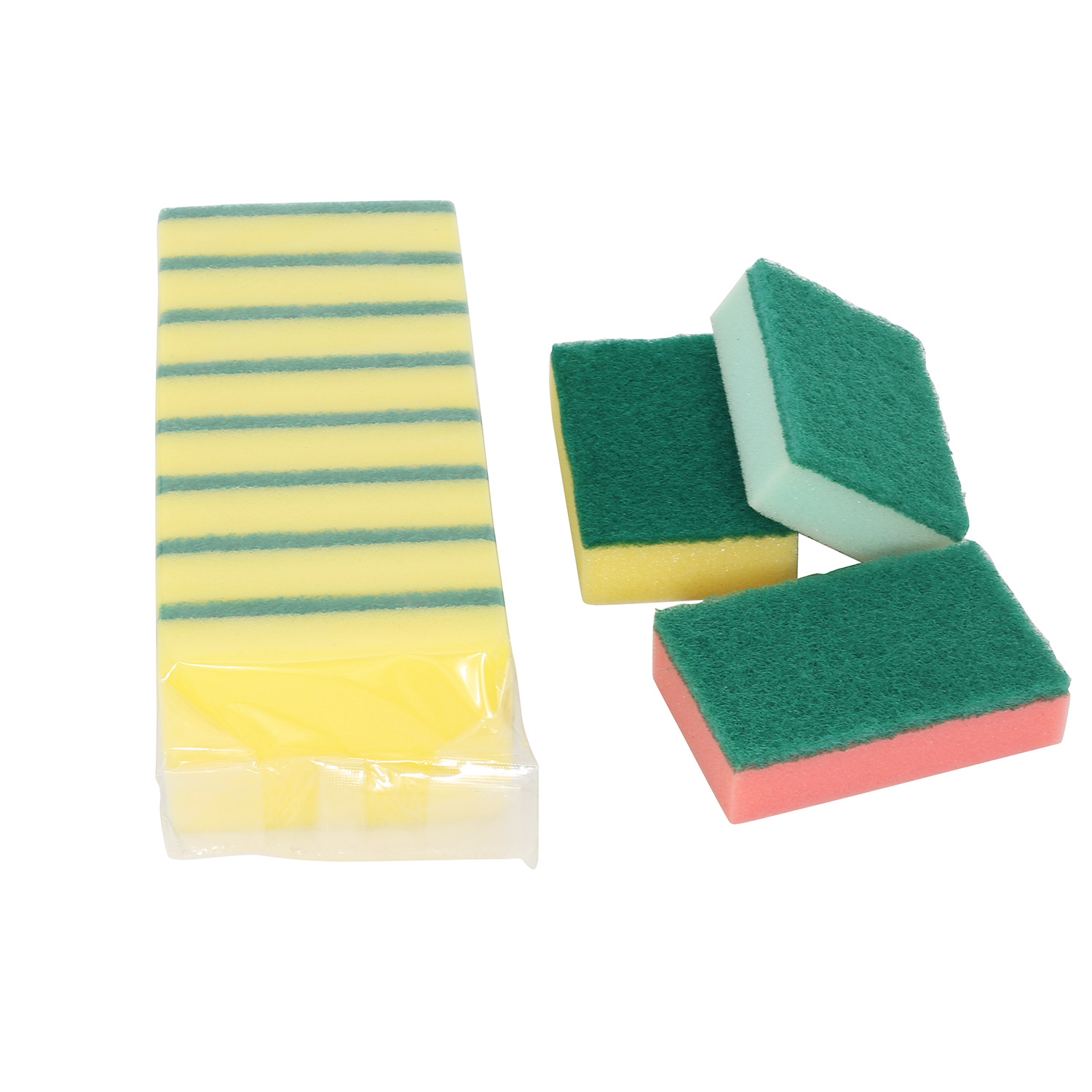Scouring pad with Sponge