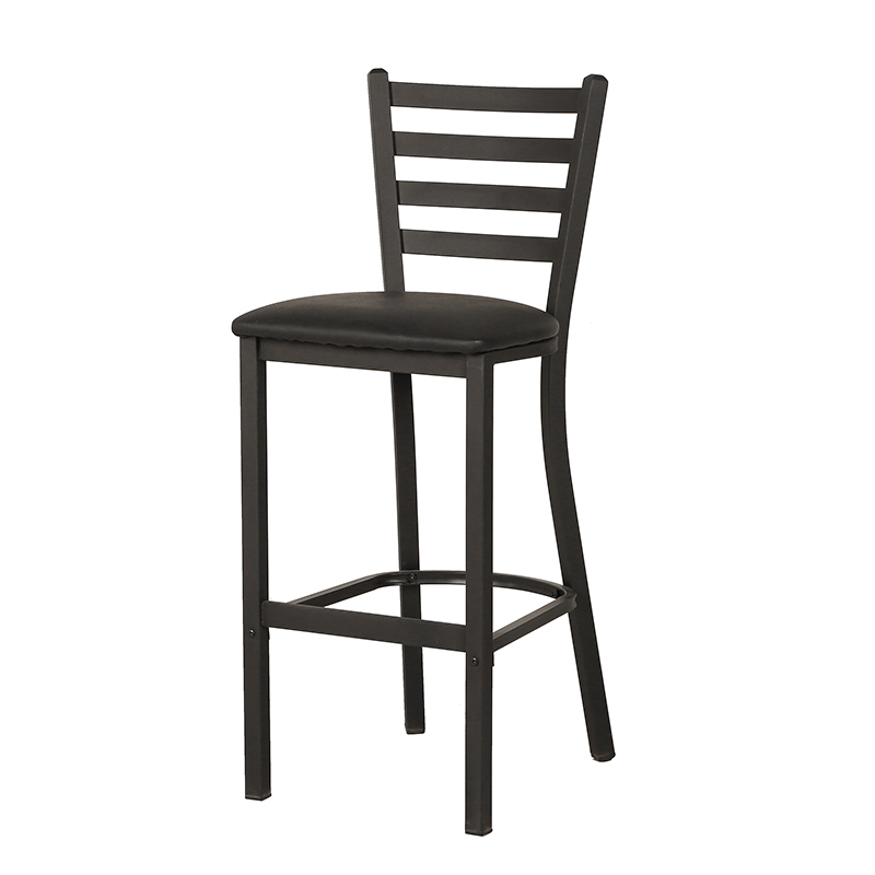 Classic Ladder Back Restaurant Bar Coffee Shop Metal Bar Stool