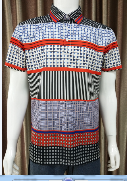 100%polyester mens sublimation printed polo shirt