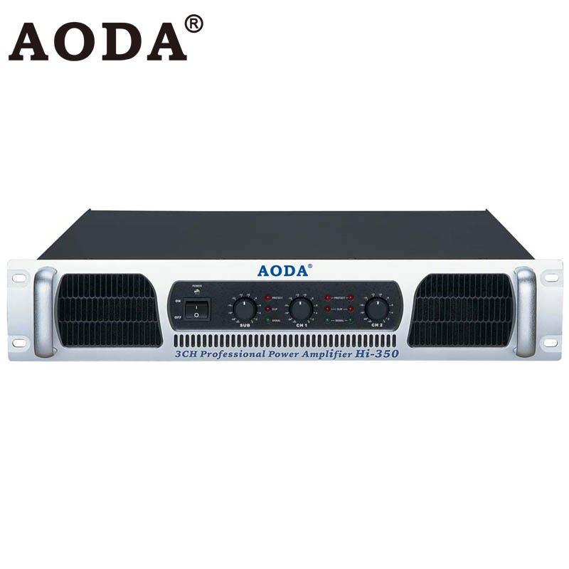 Hi Series 3 Channels Professional Power Amplifier(with 1 subwoofer channel)
