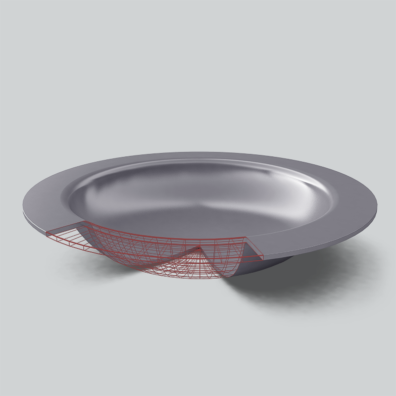 Flanged head