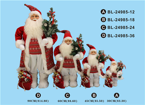 30cm/45cm/60cm/90cm height set of Santa Clause