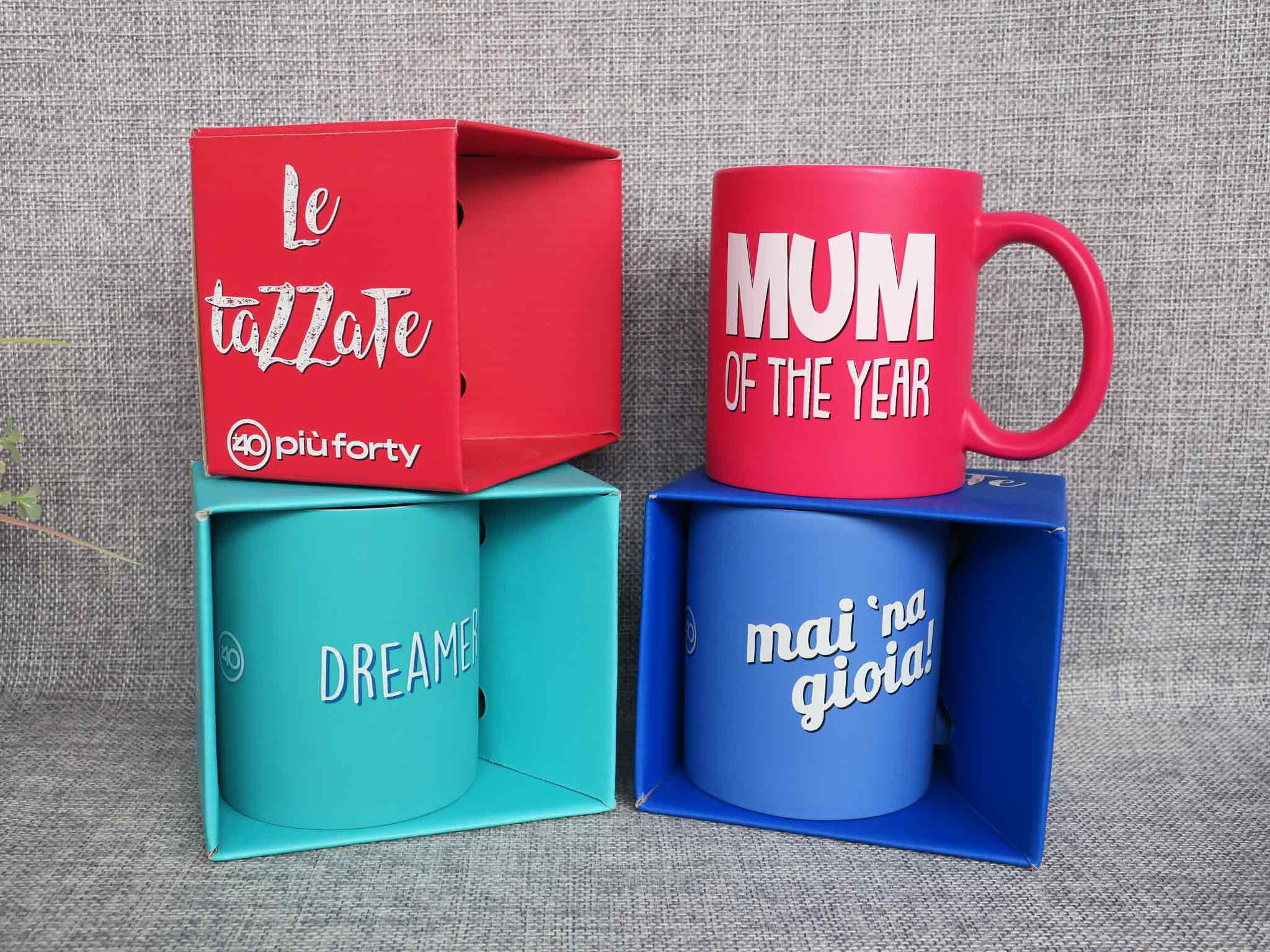 Ceramic matt spray color soft touch mug with customer decal promotion gift cup