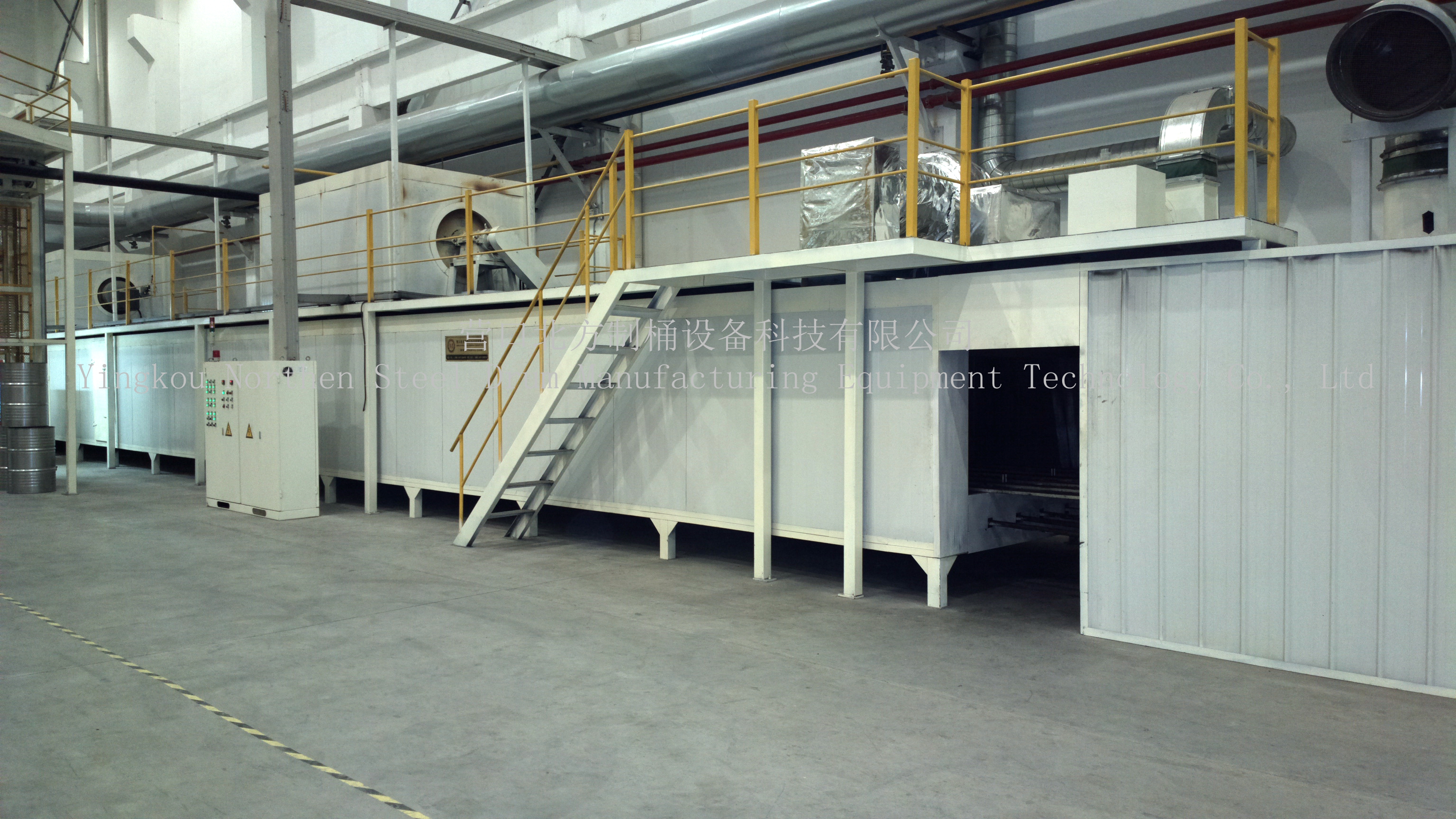 Cleaning, Drying And Spraying Line
