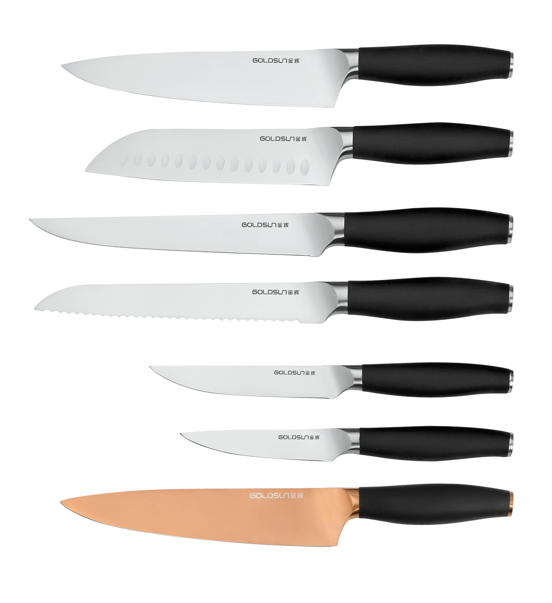 C2 TPR handle Chopper,Chinese cleaver,chef's knife, santoku knife, slicing knife, bread knife, steak knife,utility knife, paring knife