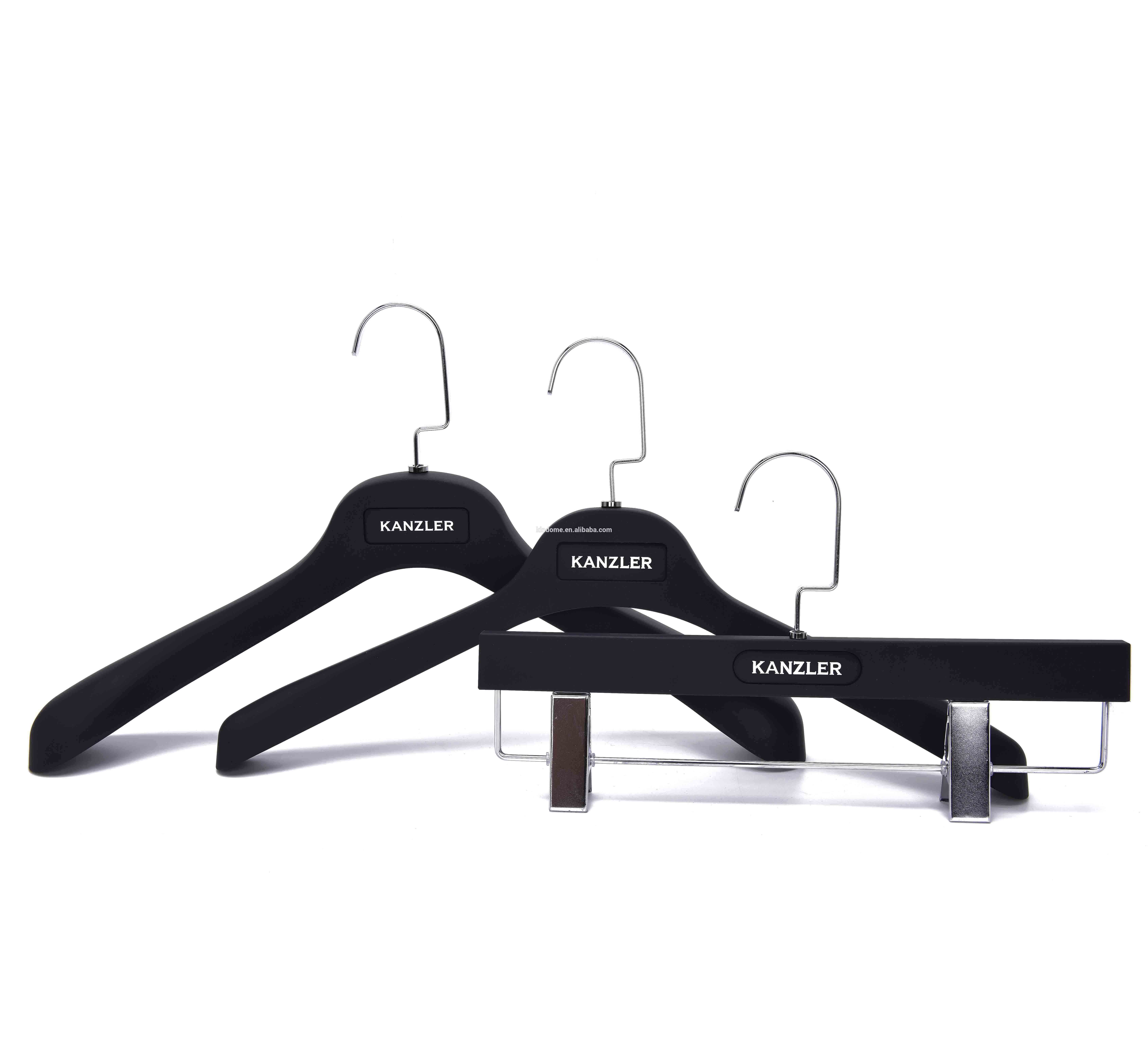 rubber coating luxury clothes hanger plastic suit hanger