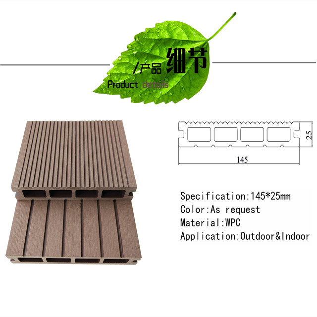 Home & garden use waterproof WPC decking decoration outdoor engineered flooring