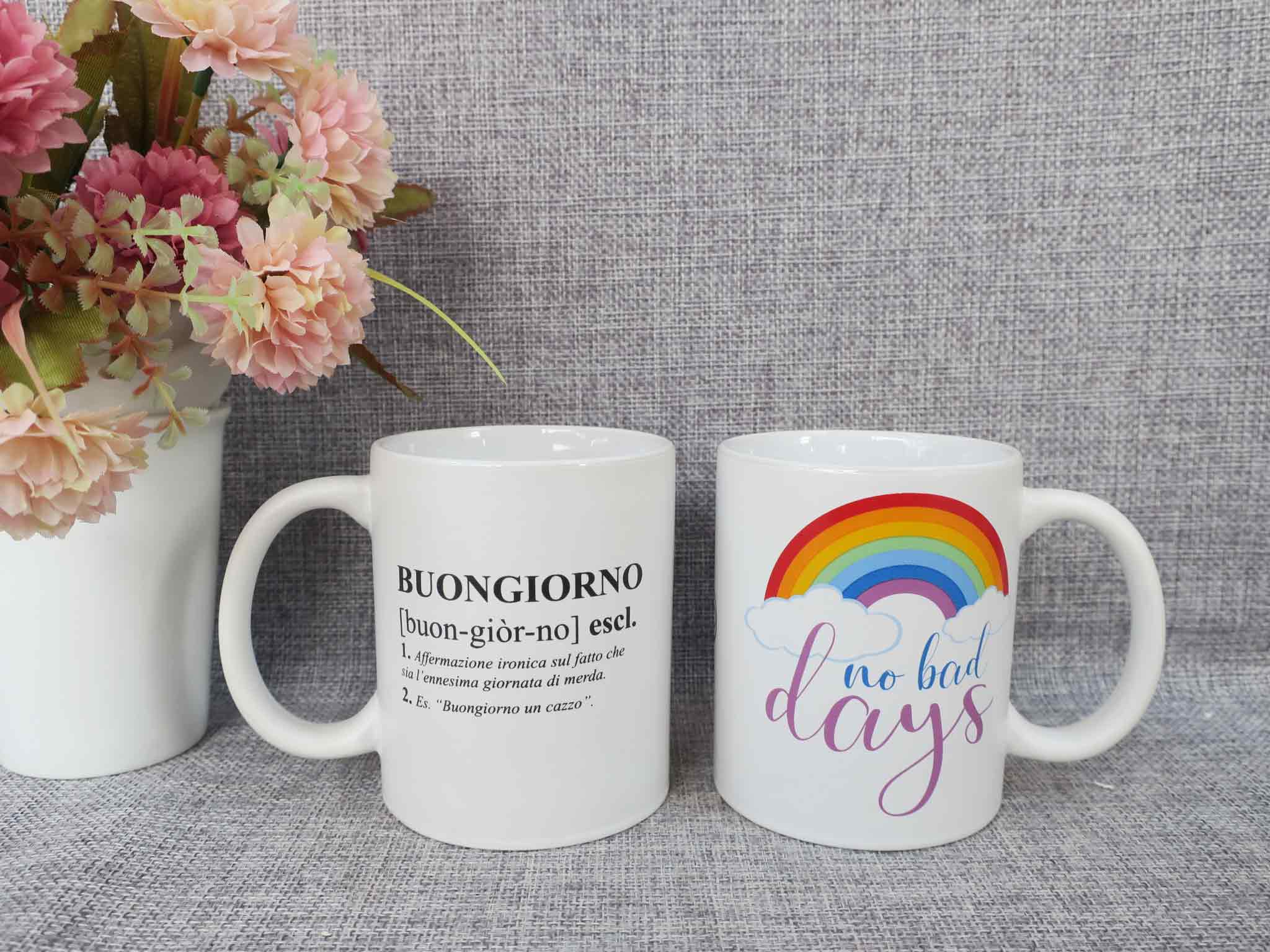 ceramic matt color decaled mug with customer logo promotion gift cup