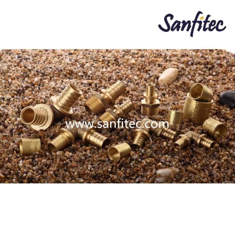 brass fittings; Brass fittings for water supply; brass pex fittings; brass pipe fittings; copper fitting; reducing tee; manifold; radiator valve; DZR brass fitting; sanfitec,Heavy slide fittings