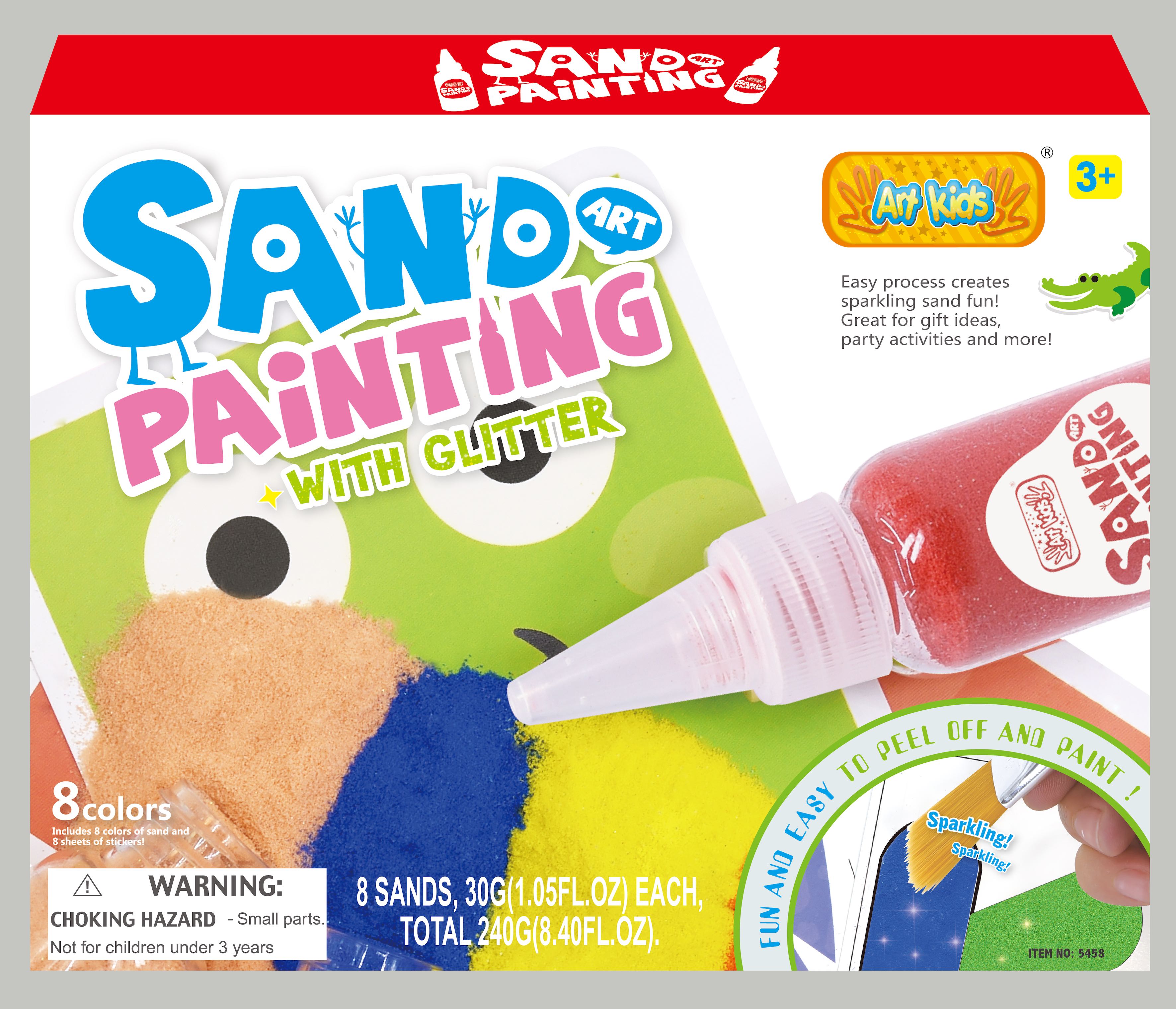 Sand Painting With Glitter 8 Colors