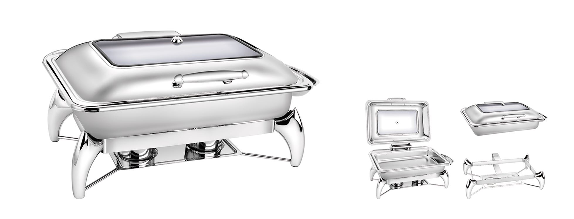 Rectangle Hydraulic Visual Chafing Dish