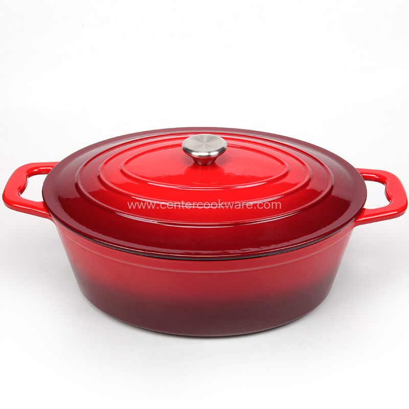 Cast Iron Casserole Oval Enamel Cast Iron Roaster cast iron cassesrole enamel pot
