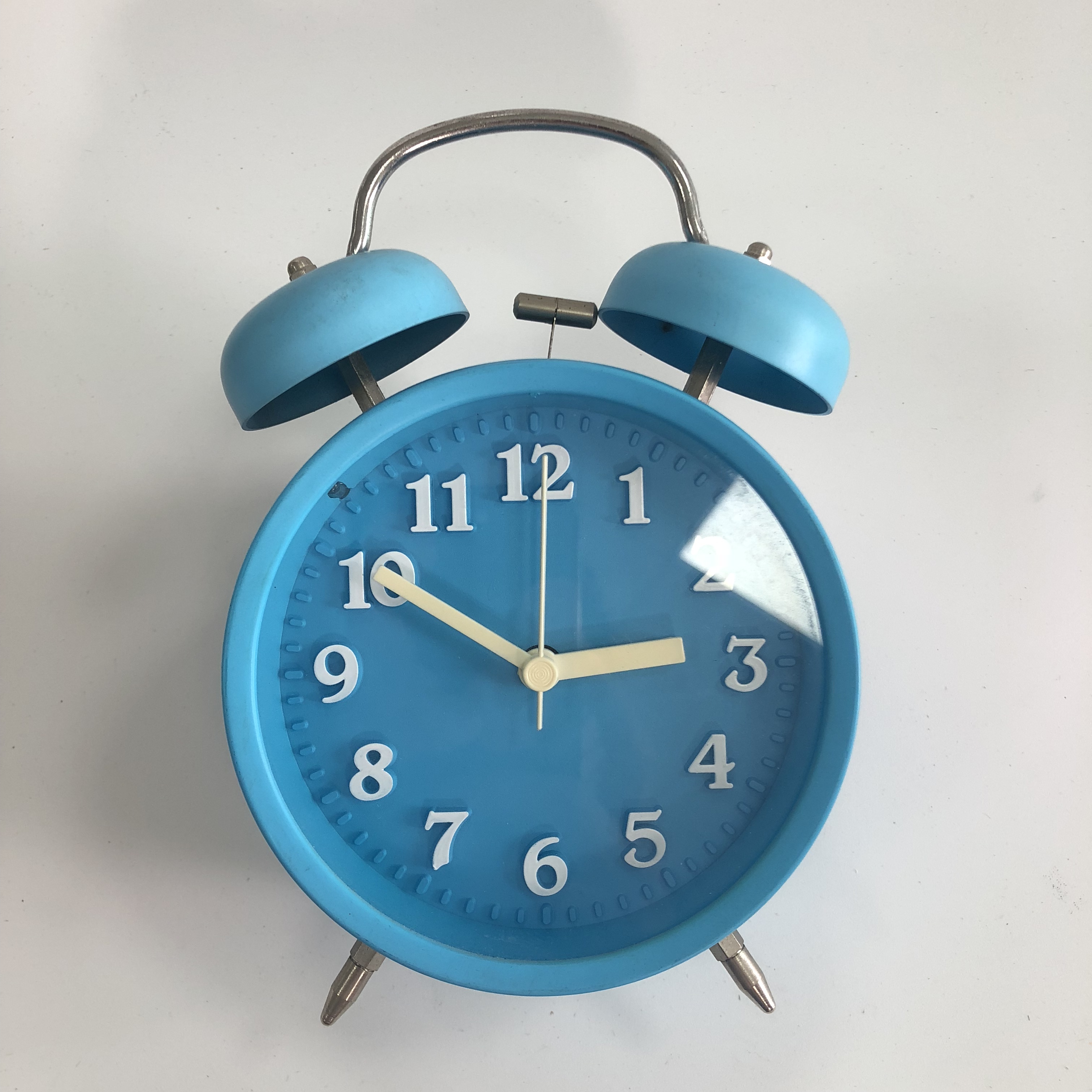 3D digit twin bell alarm clock
