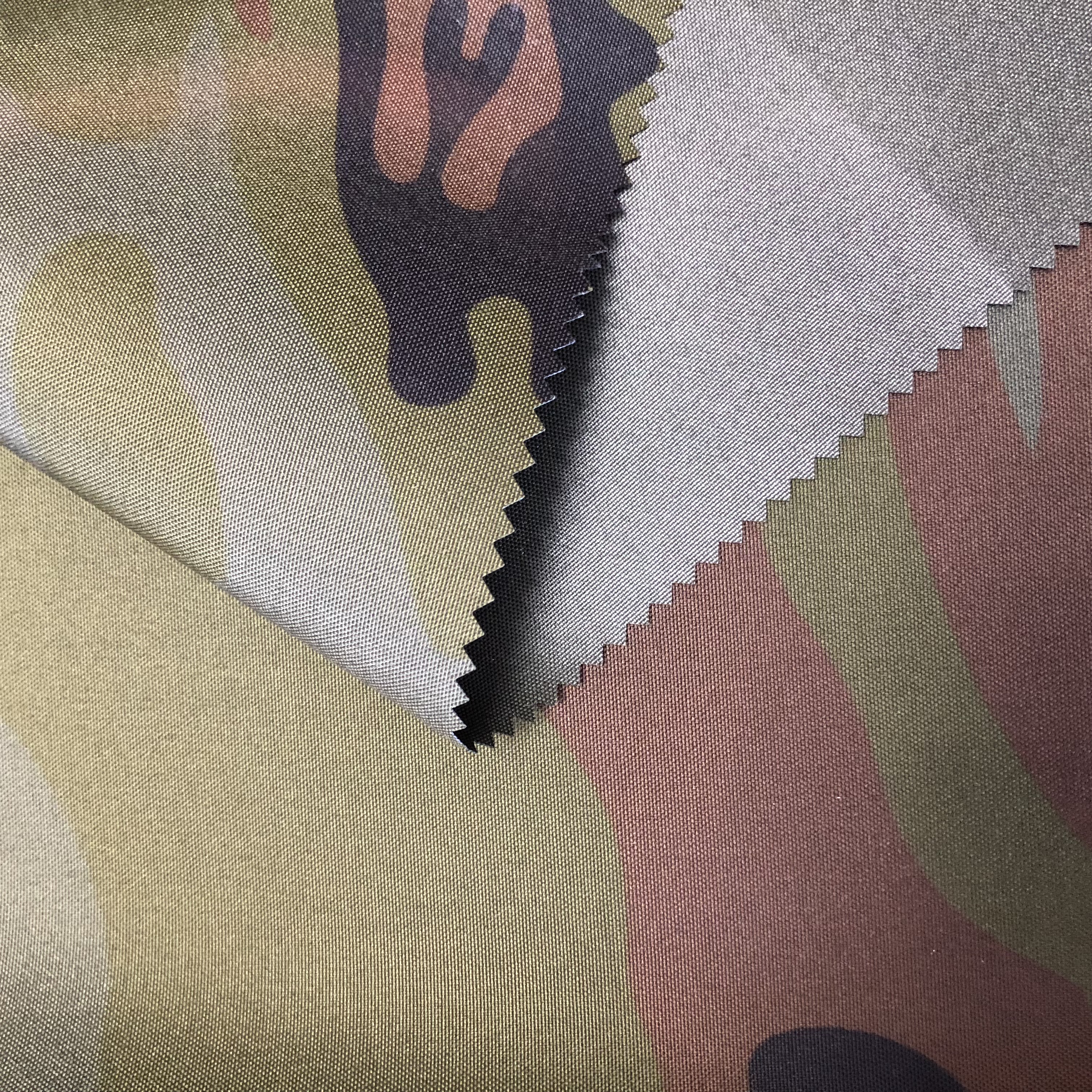 Oxford camouflage fabric printed oxford fabric PA/PU coating