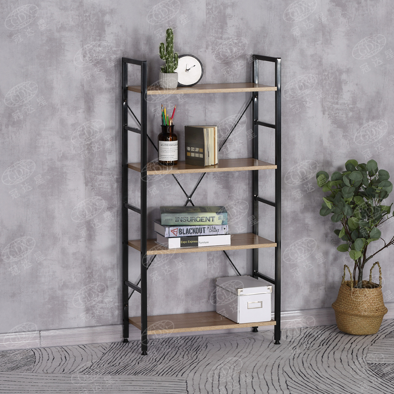 Four bookshelf, storage shelf, sitting room bookcase, stable iron frame, bathroom, sitting room
