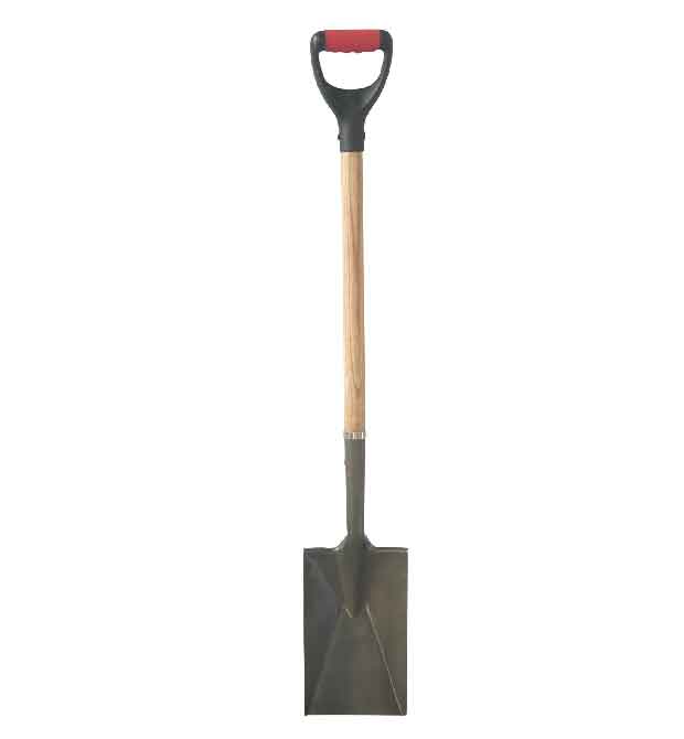 Wooden Handle Sapde With PVC Grip