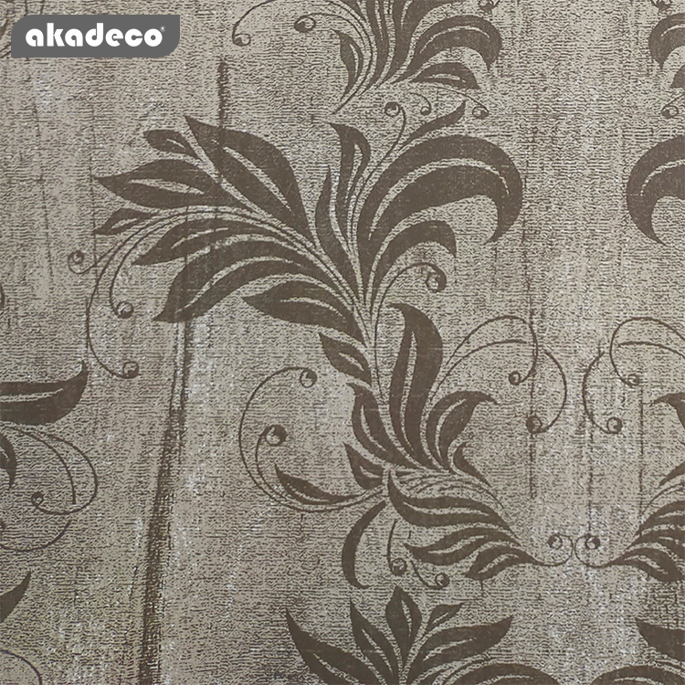PVC material printed flower self adhesive stick