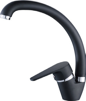 Single Handle spray painting black Kitchen Mixer