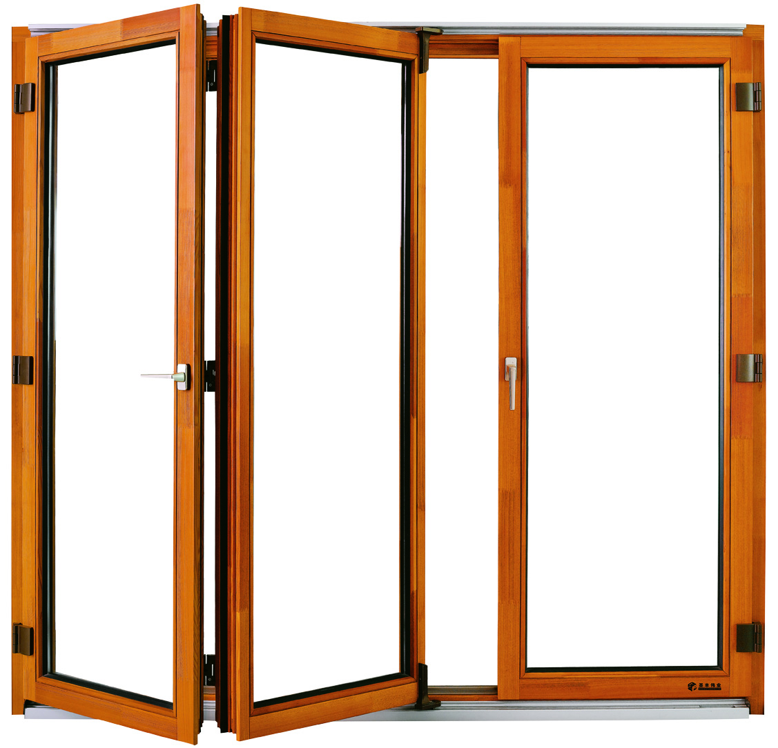 Solid wood glass door