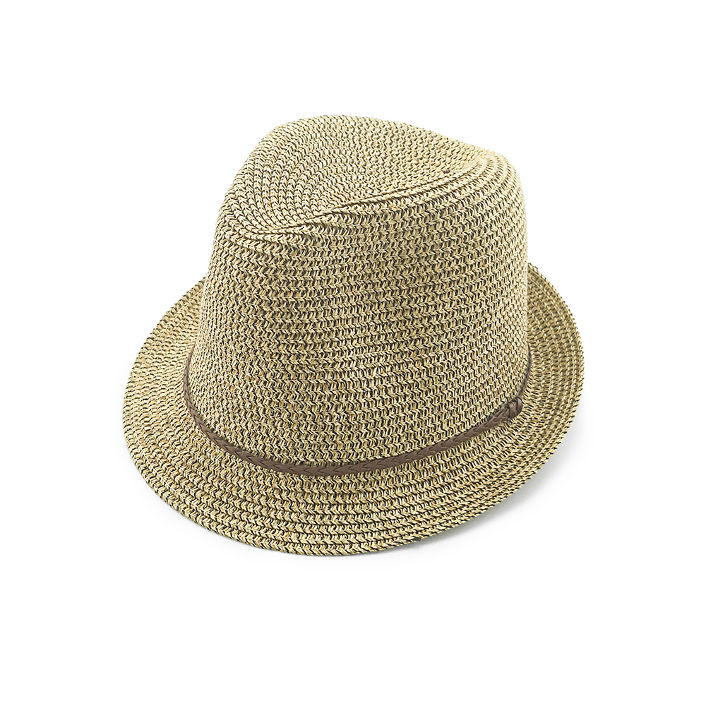 2020 wholesale Cheap summer fashion men women style paper fedora hat with neck vent