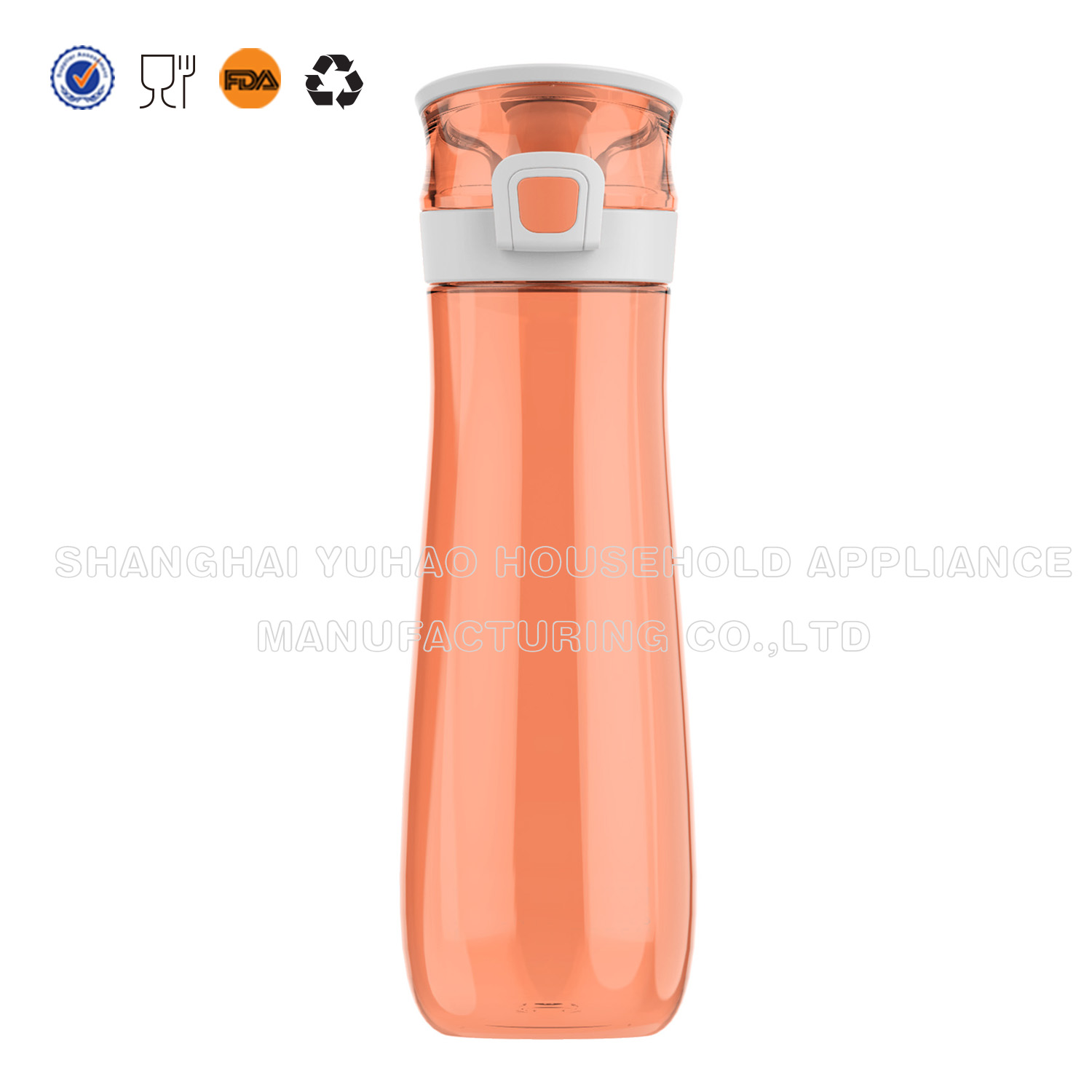 740ml Tritan EasyClip Plastic Water Bottle