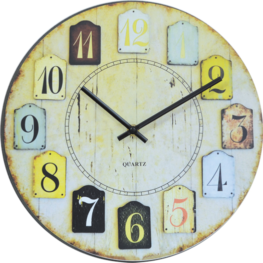 Wall clock; glass clock; MDF clock; square clock;