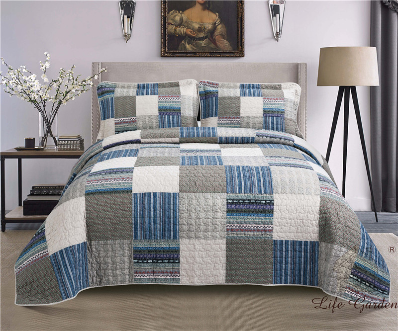 100% cotton quilted bedspread