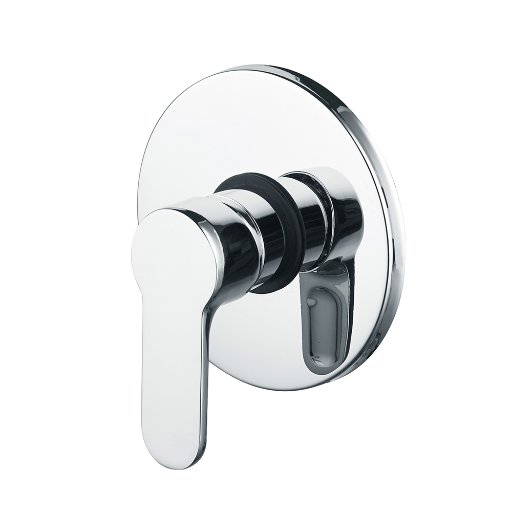 TIEMA ZS60108 Round in-wall Concealed Single Function Brass Shower Mixer Valve single handle faucet Shower Faucet