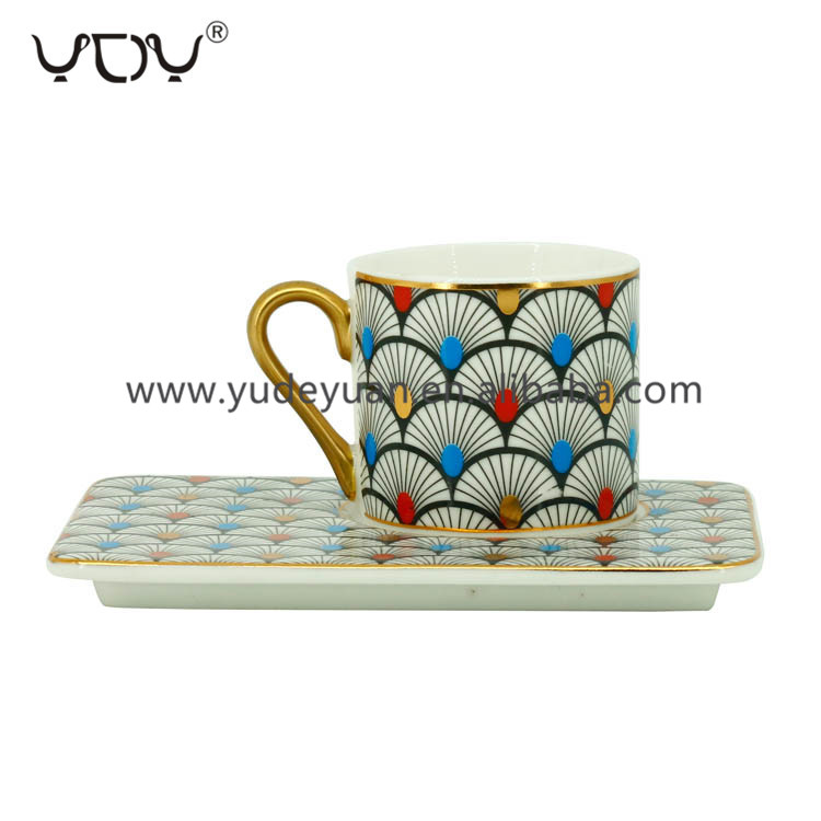 wholesale price 90cc new bone china bulk modern tea cup and saucer cheap