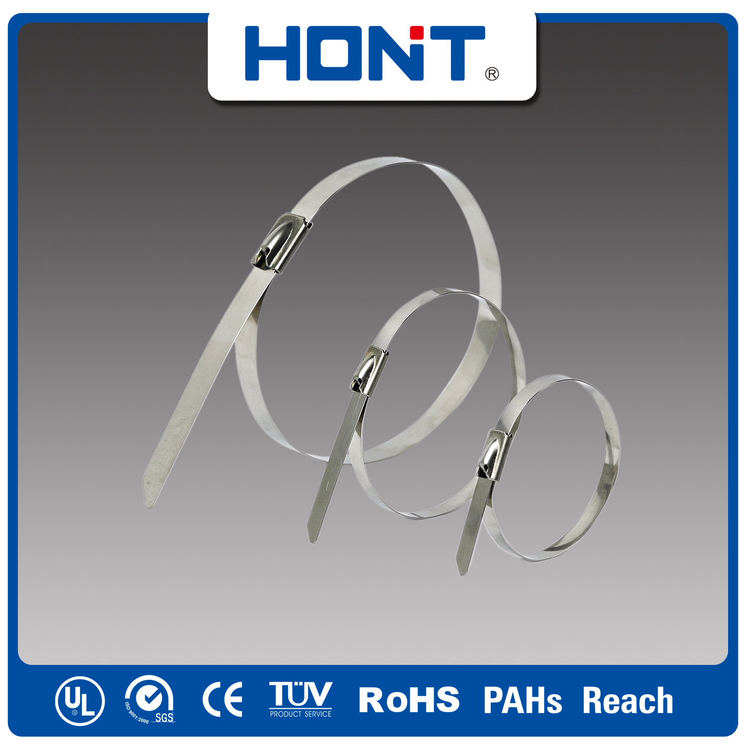 Stainless steel lock steel ball ties