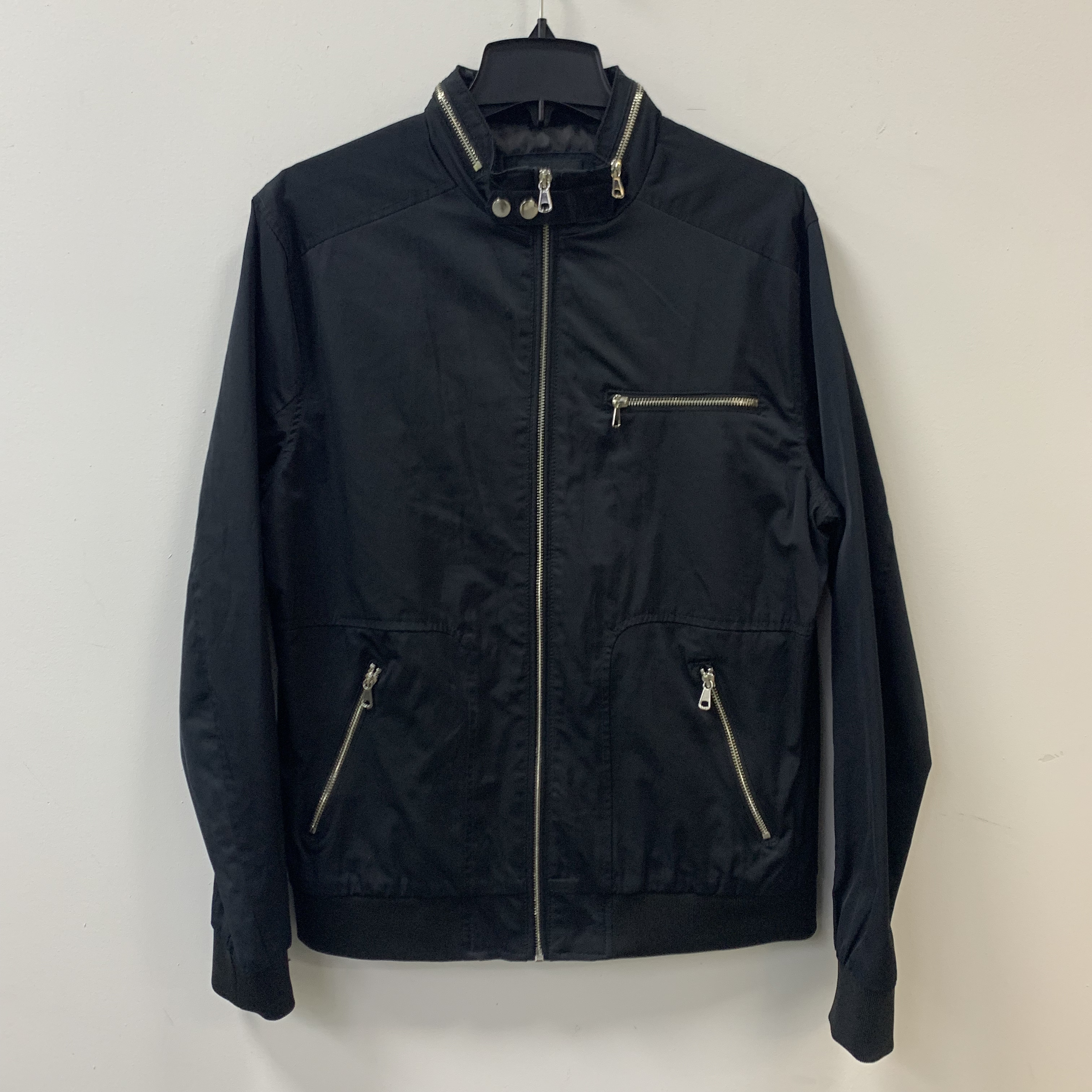 men fashion hidden hood windbreaker