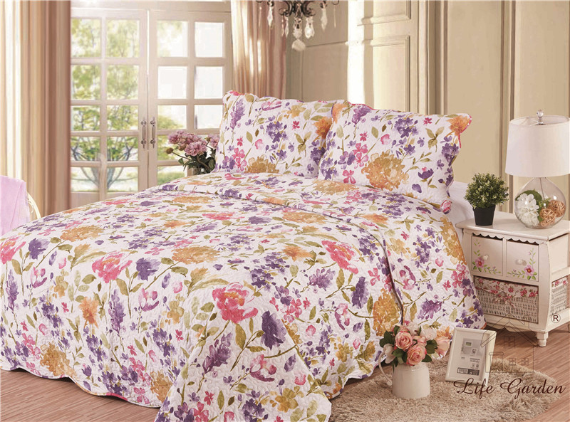 100% polyester printed quilt