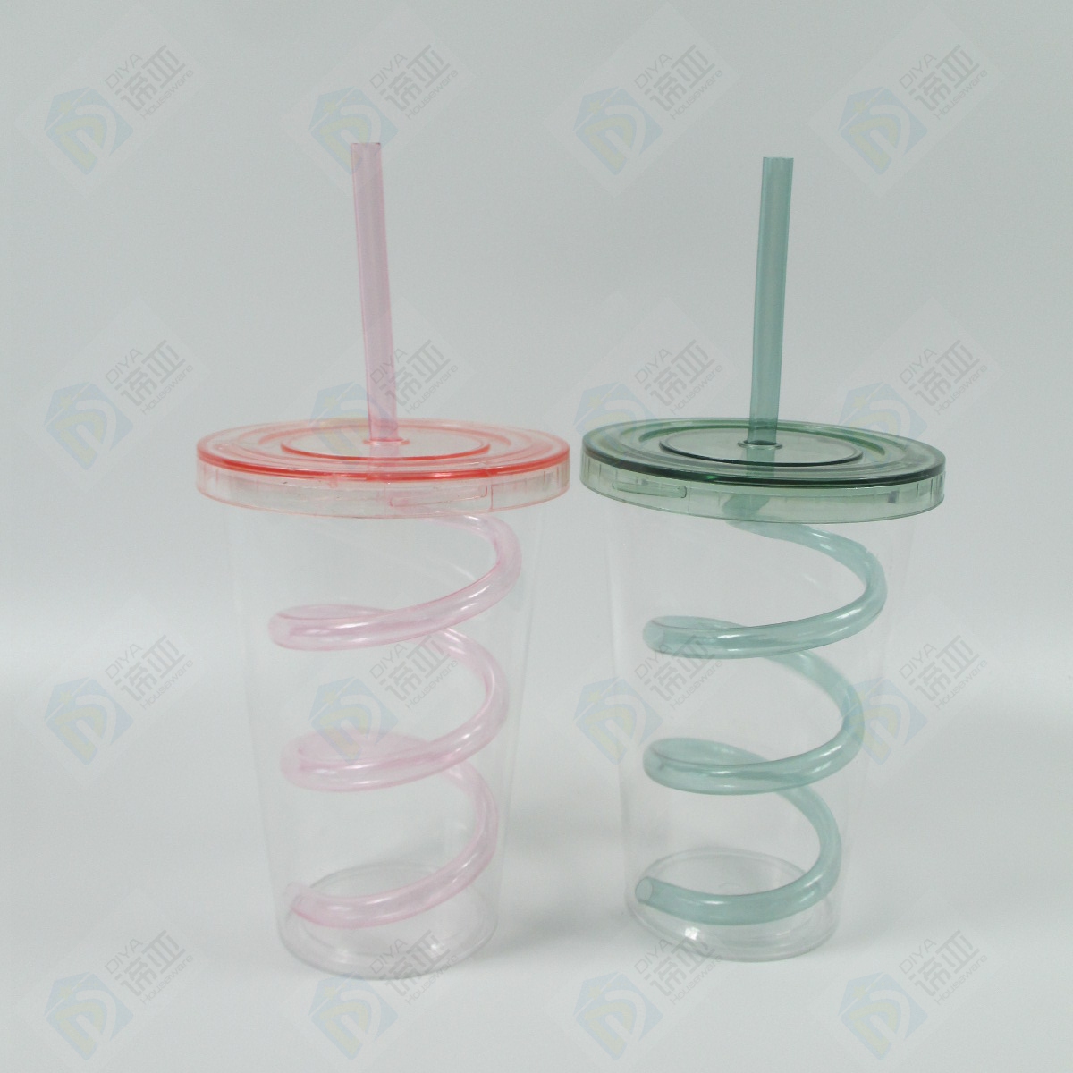 Plastic Tumbler With Straw