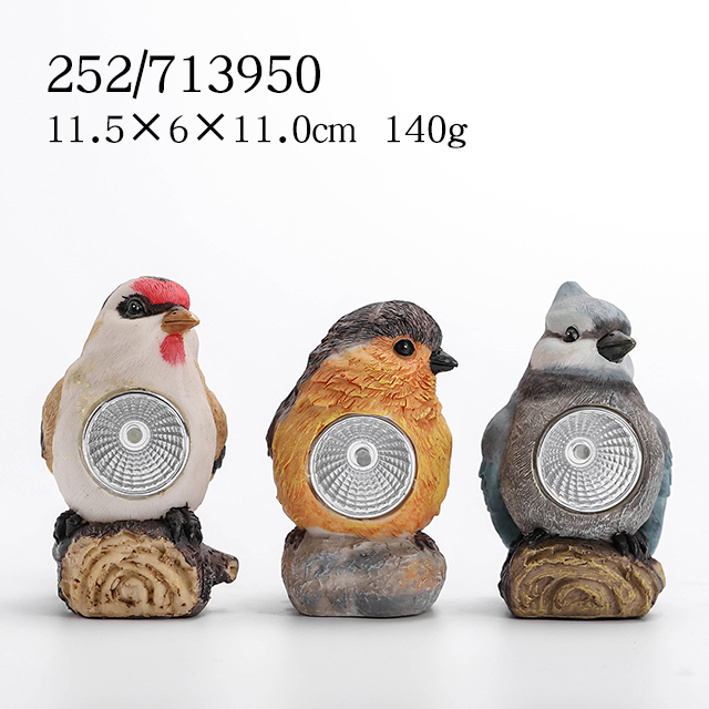 Garden Bird Solor light Statue