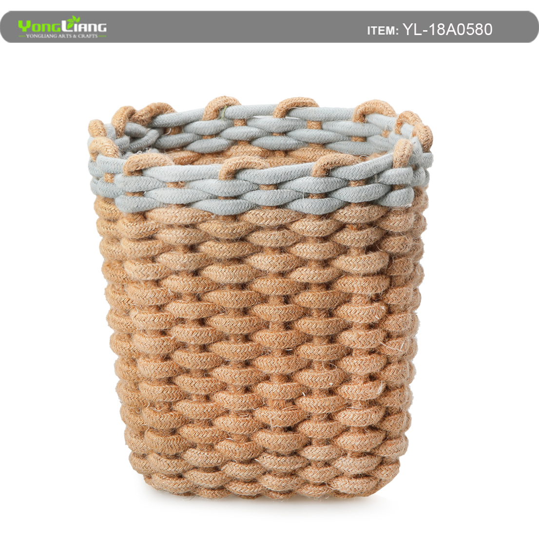 Jute Weaving Waste Basket