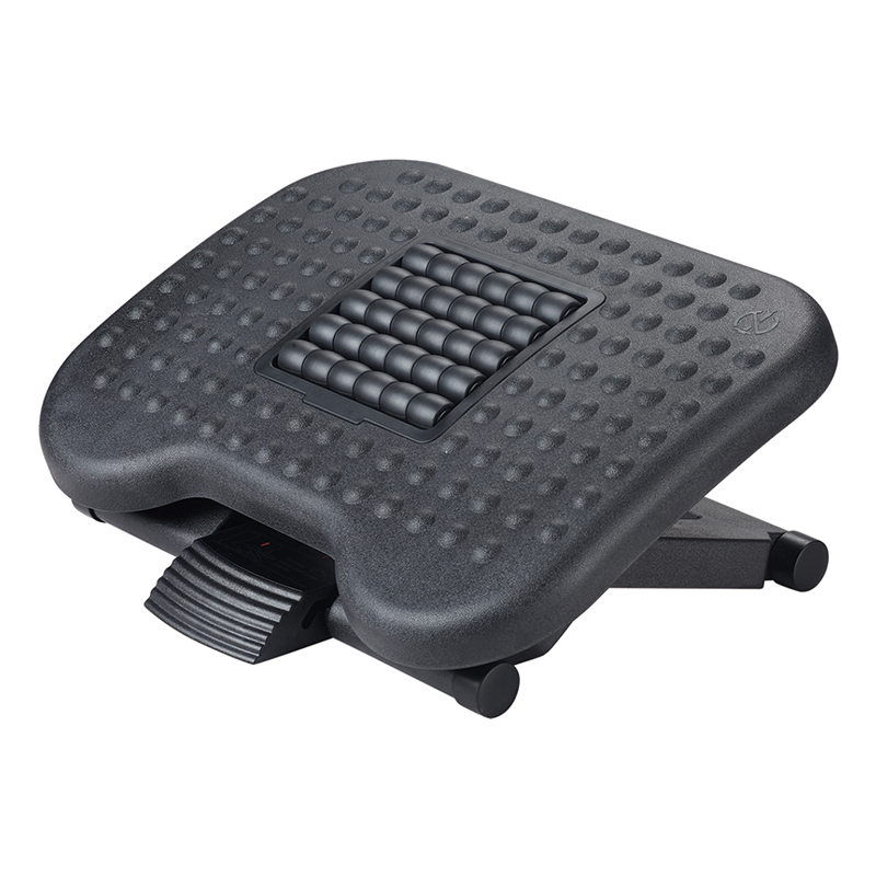 Footrest foot rest with ergonomic design plastic material angle height adjustable