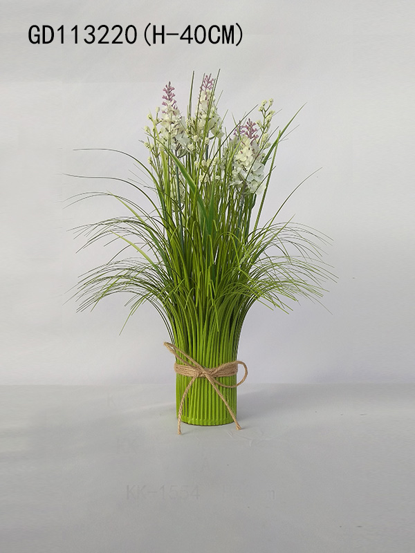 Grass bundle with lavender(H-40CM)