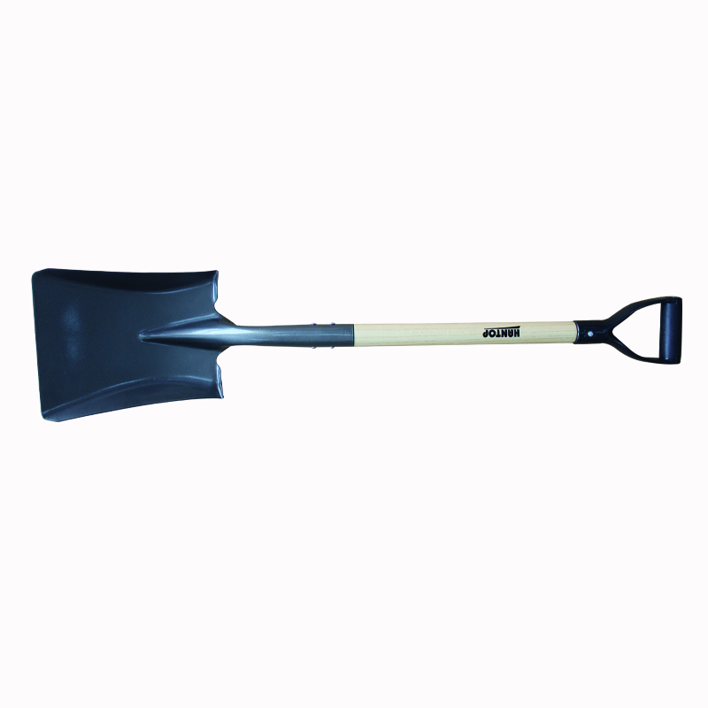 Square Shovel Wooden Handle Y PVC Grip