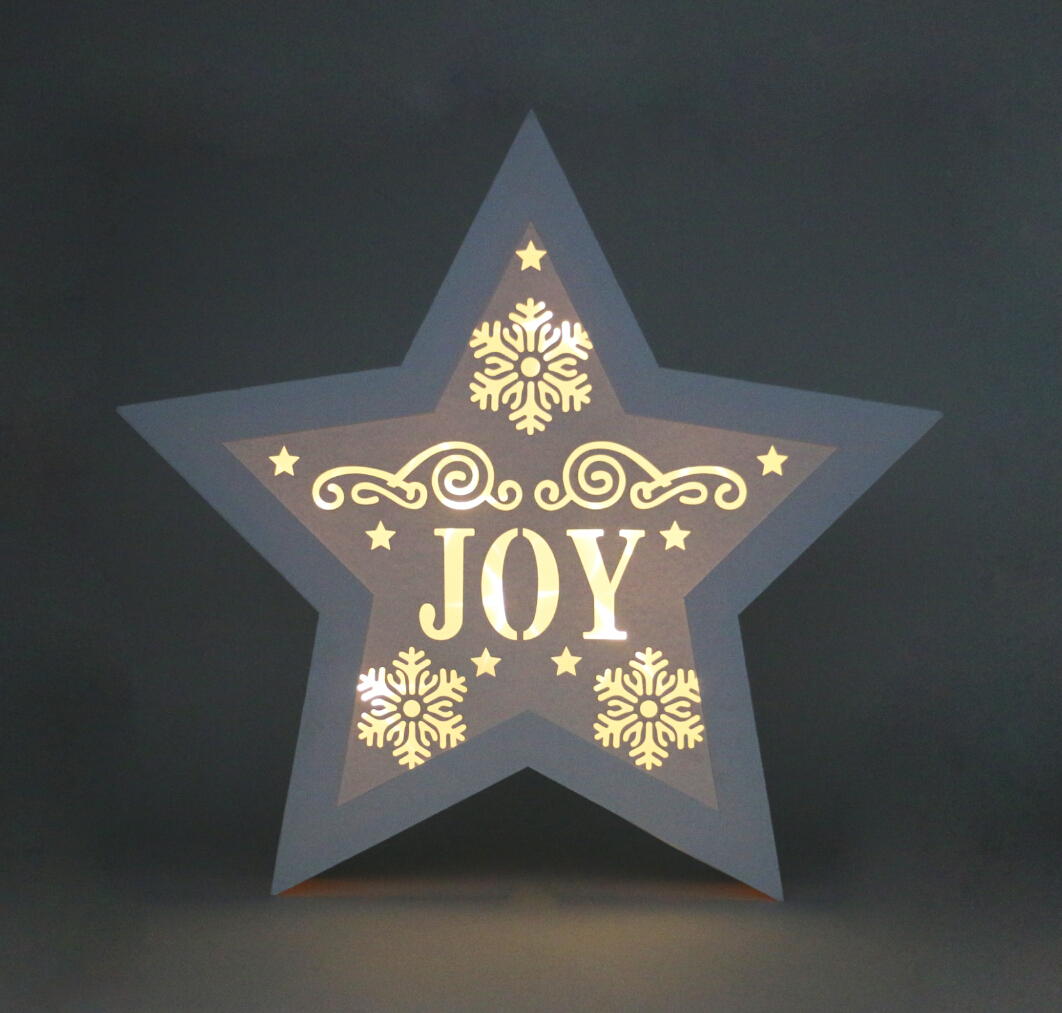 Lit paper diorama light box, light box, diorama light box, tabletop sign