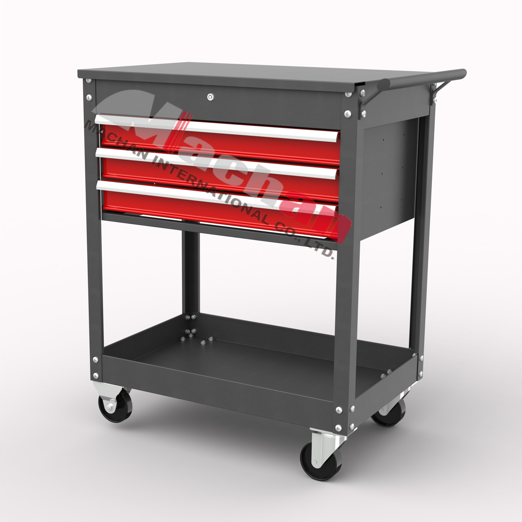 33'' 3 drawer service cart