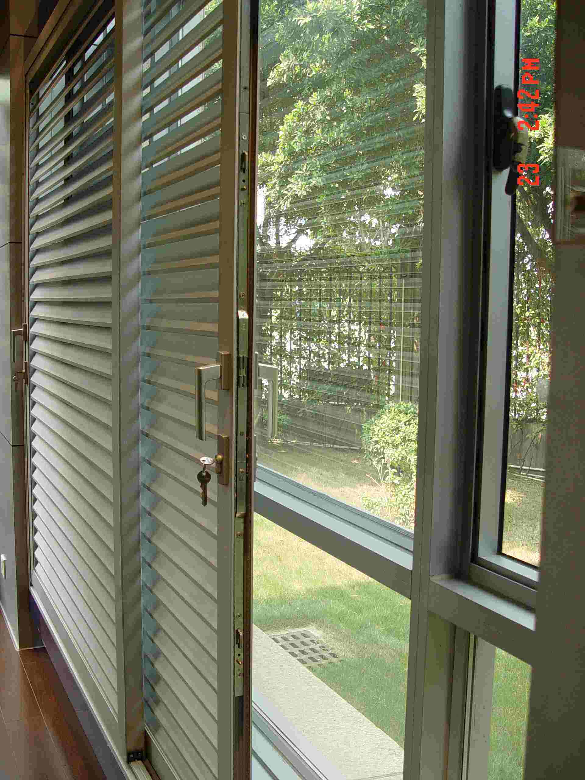aluminium louver sliding window
