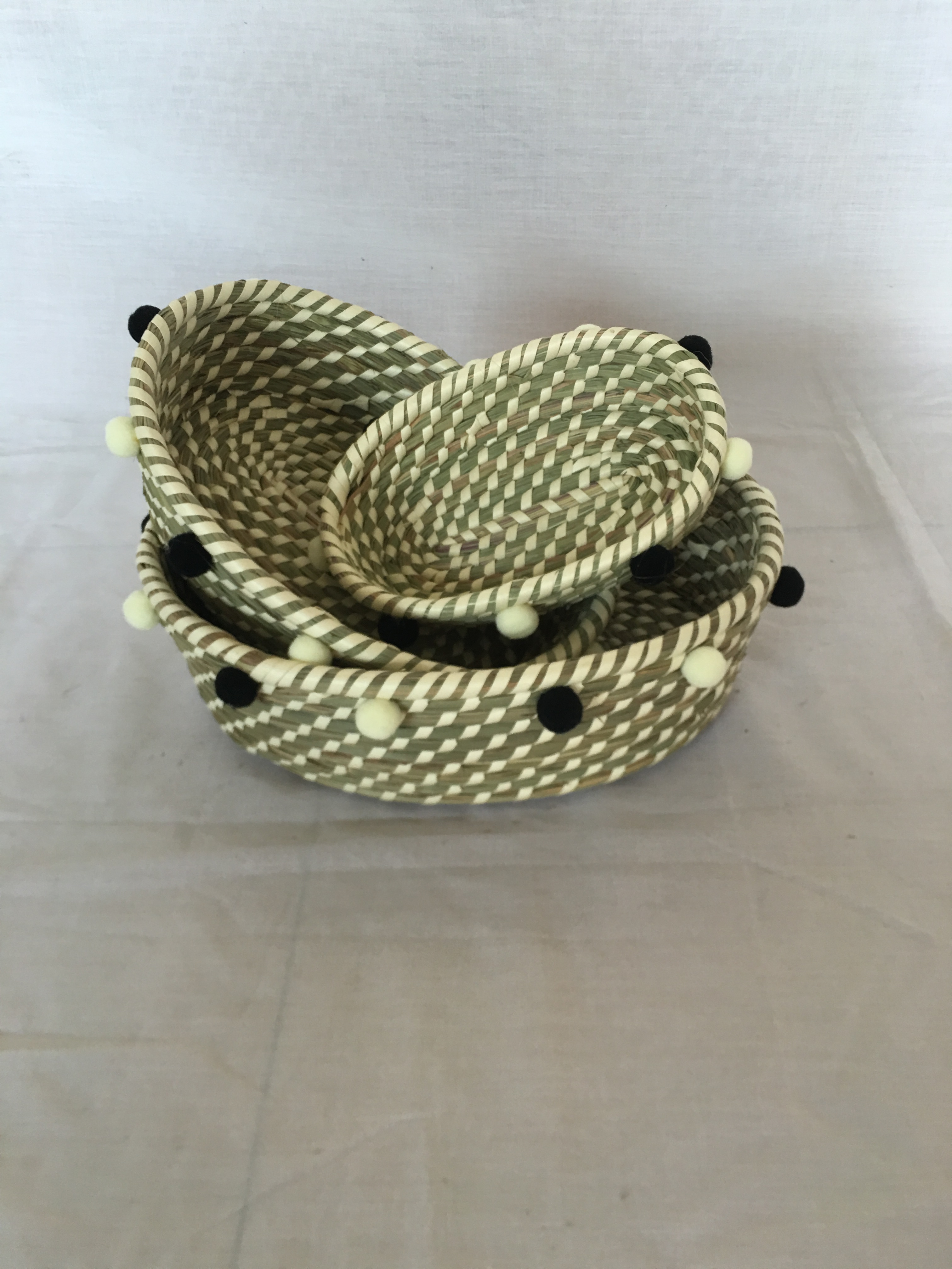straw basket seagrass storage bag hand-woven