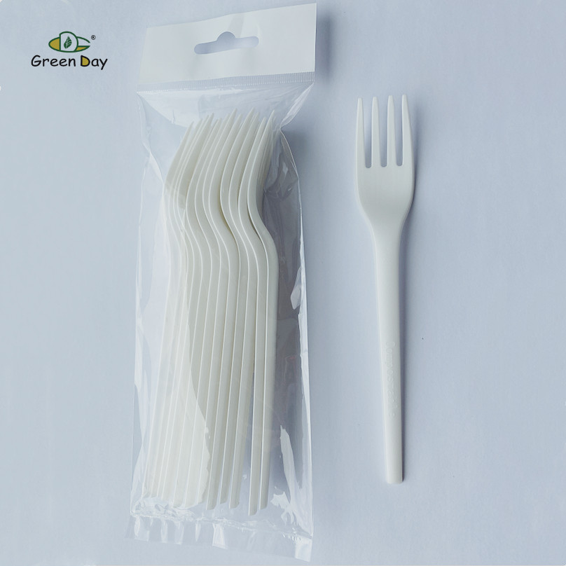 6.5“ Heavy Duty CPLA Fork Knife Spoon in OPP Hanger Bag